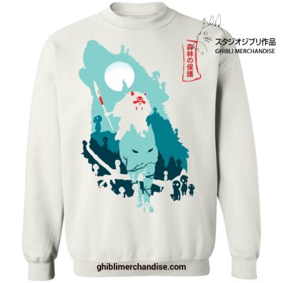 Princess Mononoke Forest Guardians Sweatshirt White / S
