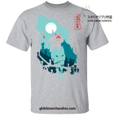 Princess Mononoke Forest Guardians T-Shirt Gray / S