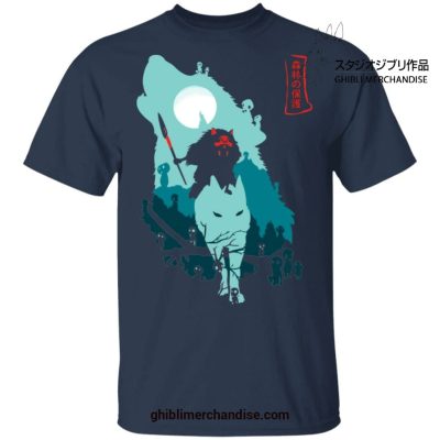 Princess Mononoke Forest Guardians T-Shirt Navy Blue / S