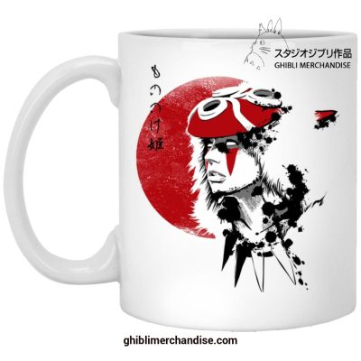Princess Mononoke In Red Moon Mug