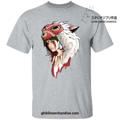 Princess Mononoke San T-Shirt Gray / S