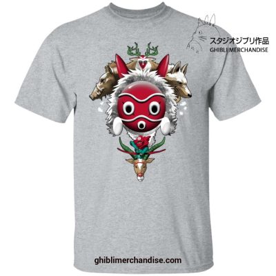Princess Mononoke The Forest Protectors T-Shirt Gray / S