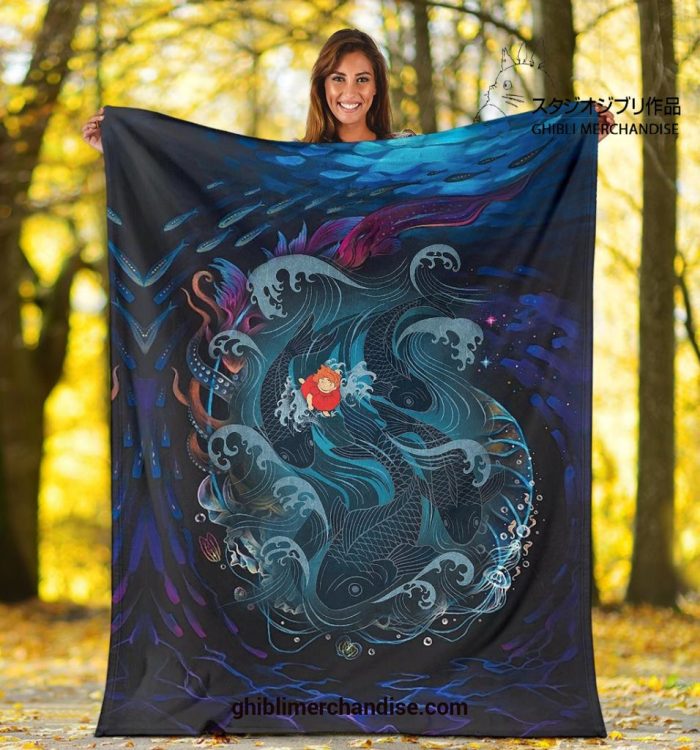 Sea Creatures Ponyo Blanket