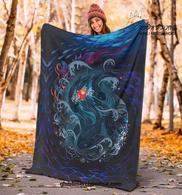 Sea Creatures Ponyo Blanket