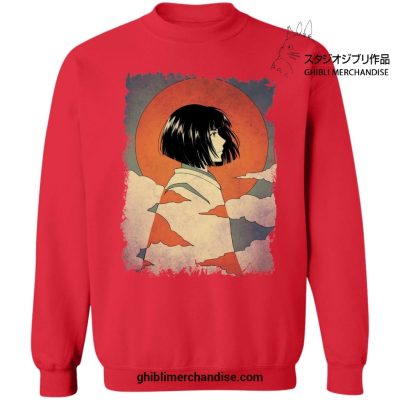 Spirited Away Haku Classic Art Sweatshirt Red / S