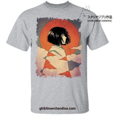 Spirited Away Haku Classic Art T-Shirt Gray / S