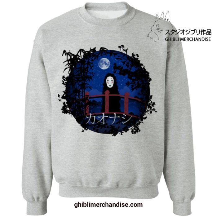 Spirited Away No Face By The Blue Moon Sweatshirt Gray / S