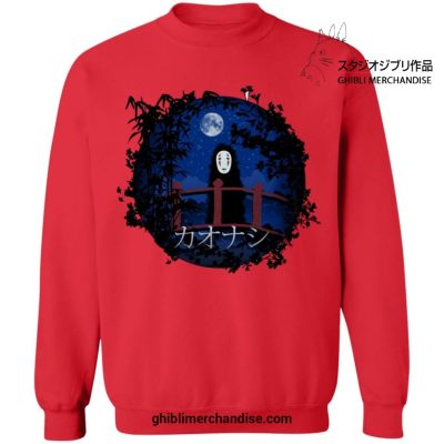 Spirited Away No Face By The Blue Moon Sweatshirt Red / S
