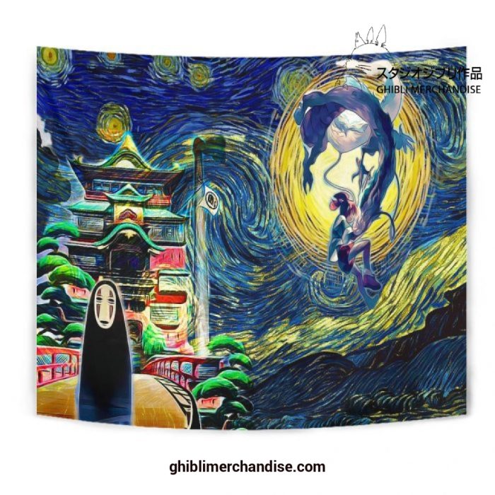 Starry Night Spirited Away Wall Tapestry