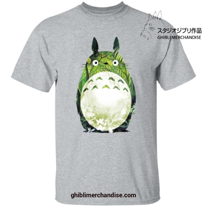 The Green Totoro T-Shirt Gray / S