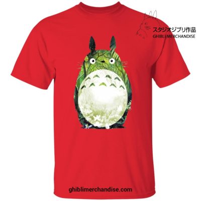 The Green Totoro T-Shirt Red / S