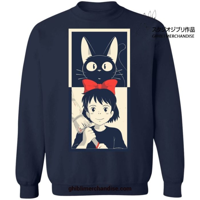 Vintage Kikis Delivery Service Sweatshirt Navy Blue / S