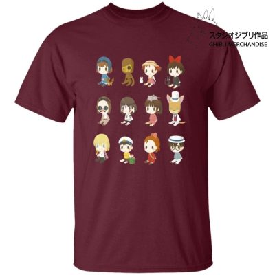 Ghibli Characters Cute Collection T Shirt