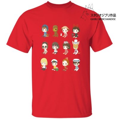 Ghibli Characters Cute Collection T Shirt