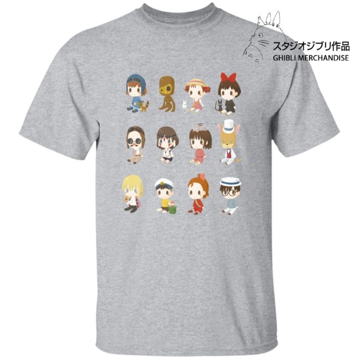 Ghibli Characters Cute Collection T Shirt