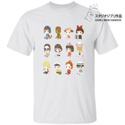 Ghibli Characters Cute Collection T Shirt