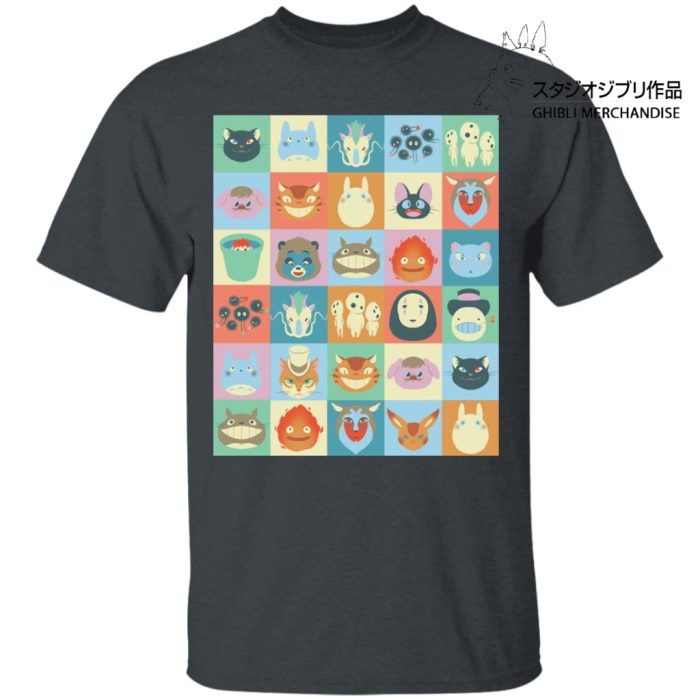 Ghibli Colorful Characters Collection T Shirt