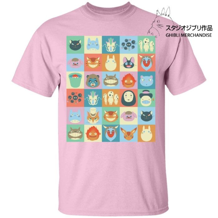 Ghibli Colorful Characters Collection T Shirt