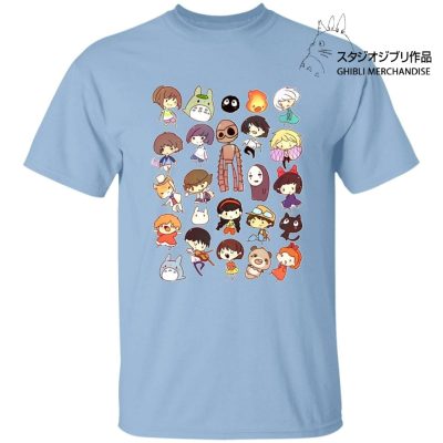 Ghibli Movie Characters Cute Chibi Collection T Shirt