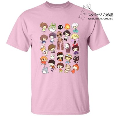 Ghibli Movie Characters Cute Chibi Collection T Shirt