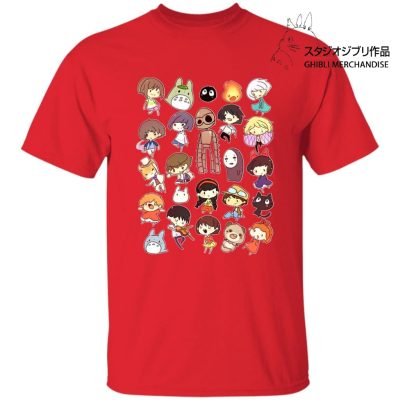 Ghibli Movie Characters Cute Chibi Collection T Shirt