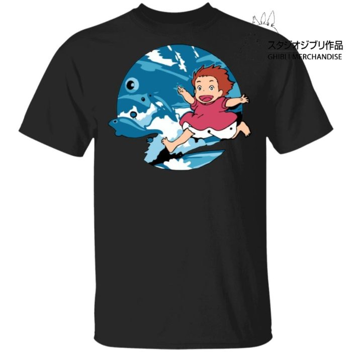 Ghibli Studio Ponyo On The Waves T shirt Unisex