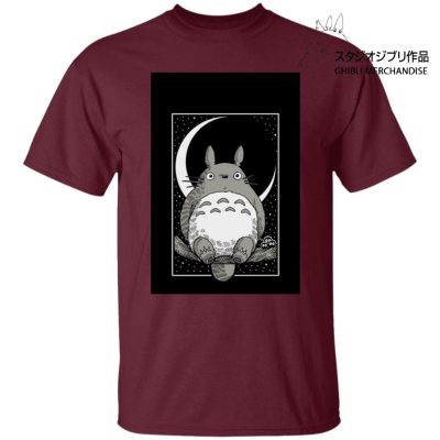 My Neighbor Totoro by the Moon Black & White T Shirt Unisex