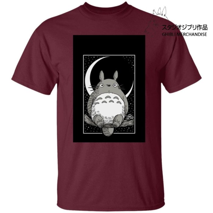 My Neighbor Totoro by the Moon Black & White T Shirt Unisex