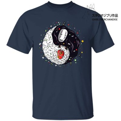 Princess Mononoke And Kaonashi Ying Yang T Shirt