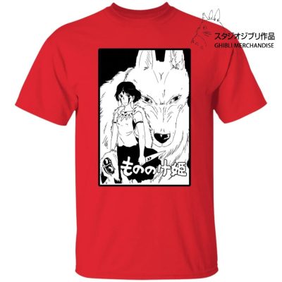 Princess Mononoke Black & White T Shirt Unisex