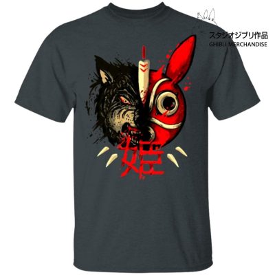 Princess Mononoke Mask & Wolf T shirt