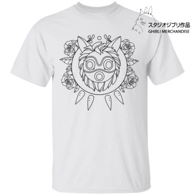 Princess Mononoke Mask in Black and White T Shirt Unisex
