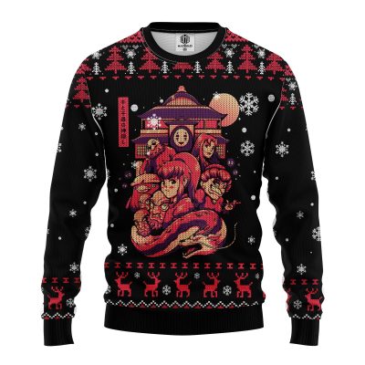 Christmas Anime Ahegao Ugly Christmas Sweater  Anime Ape
