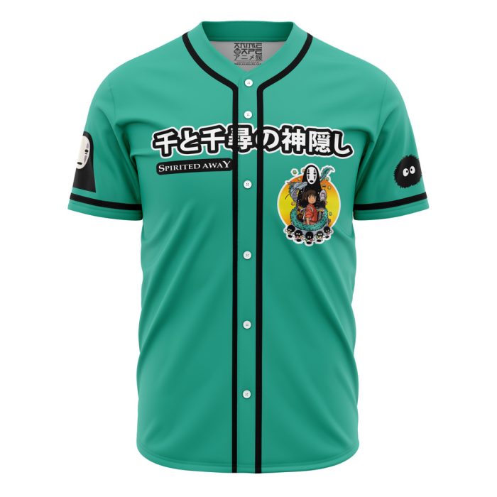 Spirited Away SG AOP Baseball Jersey FRONT Mockup - Studio Ghibli Store