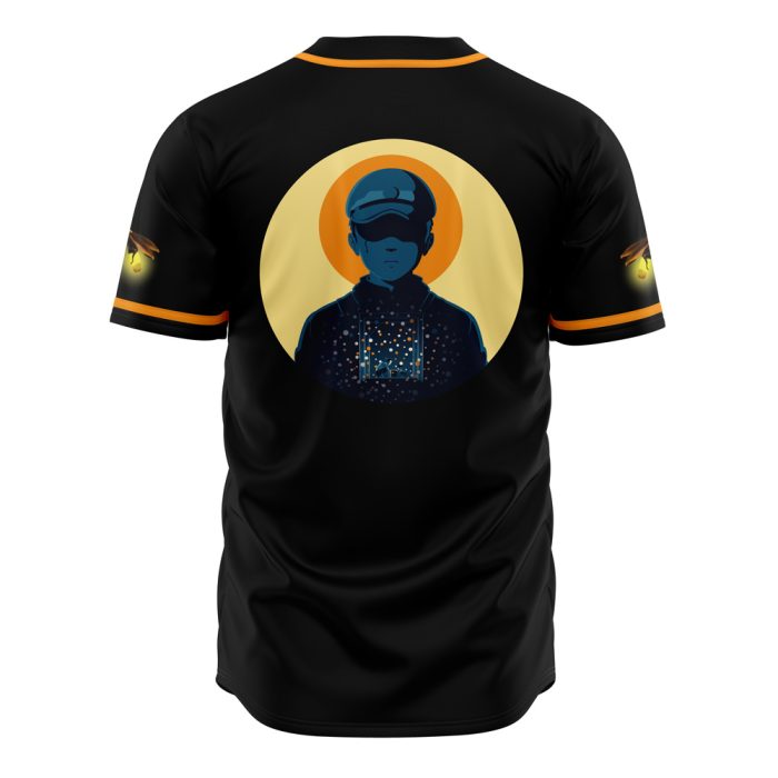 Grave of the Fireflies SG AOP Baseball Jersey BACK Mockup 1 - Studio Ghibli Store