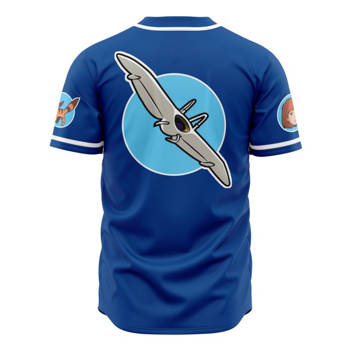 Nausicaa SG AOP Baseball Jersey BACK Mockup 1 - Studio Ghibli Store