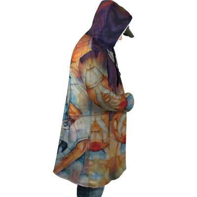 Nausicaa SG AOP Hooded Cloak Coat RIGHT Mockup 1 - Studio Ghibli Store