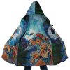 Raging Princess Mononoke SG AOP Hooded Cloak Coat MAIN Mockup 1 - Studio Ghibli Store