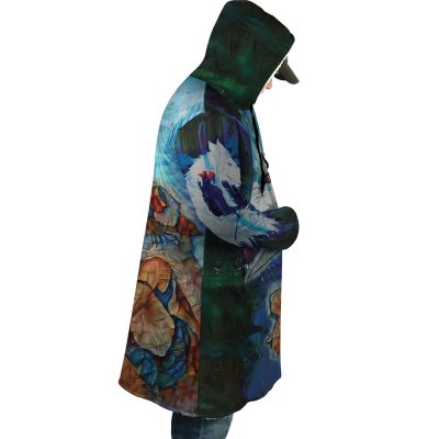 Raging Princess Mononoke SG AOP Hooded Cloak Coat RIGHT Mockup 1 - Studio Ghibli Store