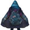 Sea Creatures Ponyo SG AOP Hooded Cloak Coat MAIN Mockup 1 - Studio Ghibli Store