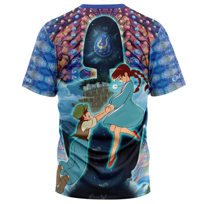 Trippy Castle in the Sky Studio Ghibli T Shirt 3D BACK Mockup 1 - Studio Ghibli Store