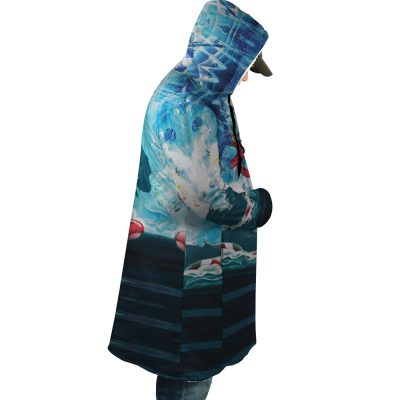 Trippy Porco Rosso SG AOP Hooded Cloak Coat RIGHT Mockup 1 - Studio Ghibli Store