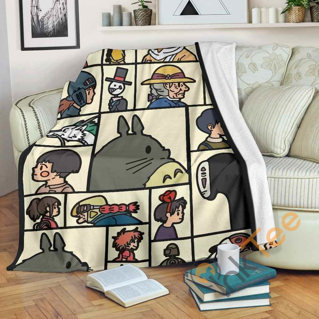 Totoro Ghibli Fleece Blanket Studio Ghibli Store