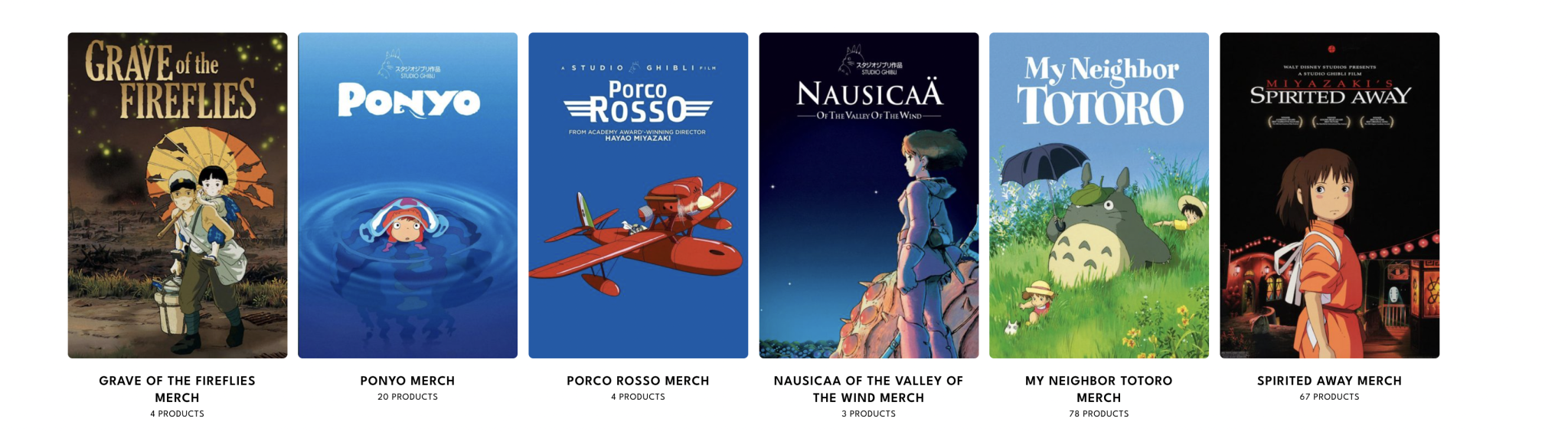 Where can we buy the Official Studio Ghibli Merch