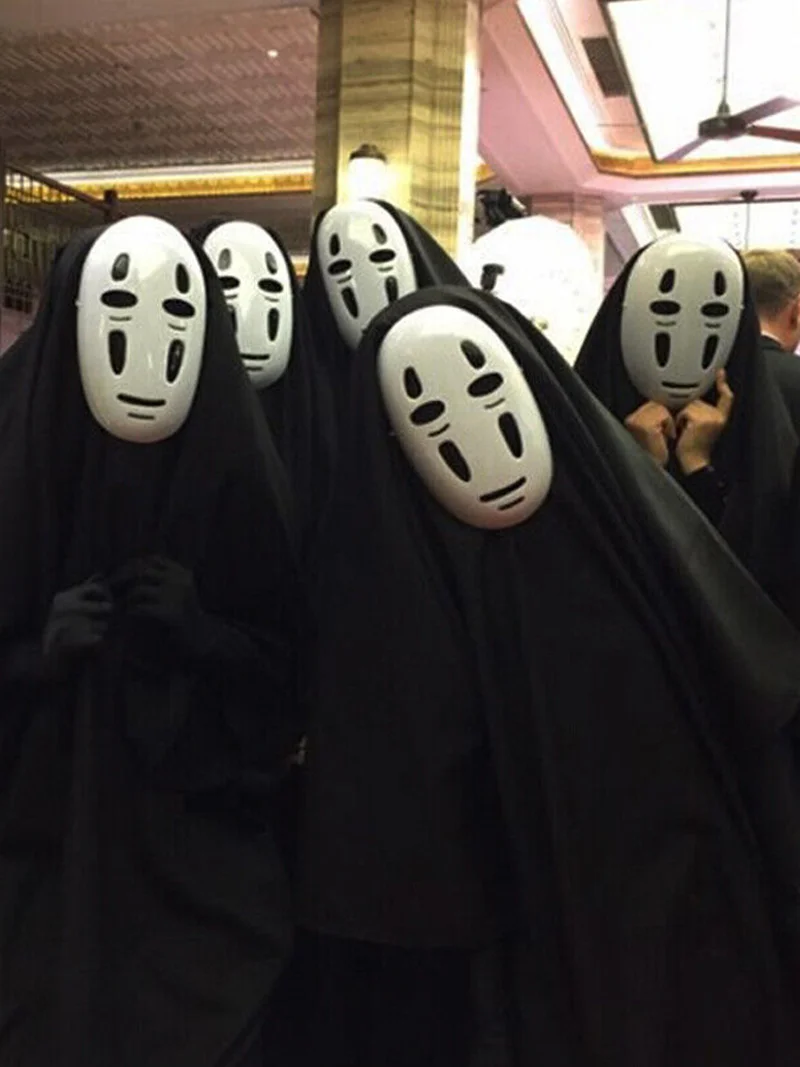 Faceless Male Cosplay Costume Halloween Ghost
