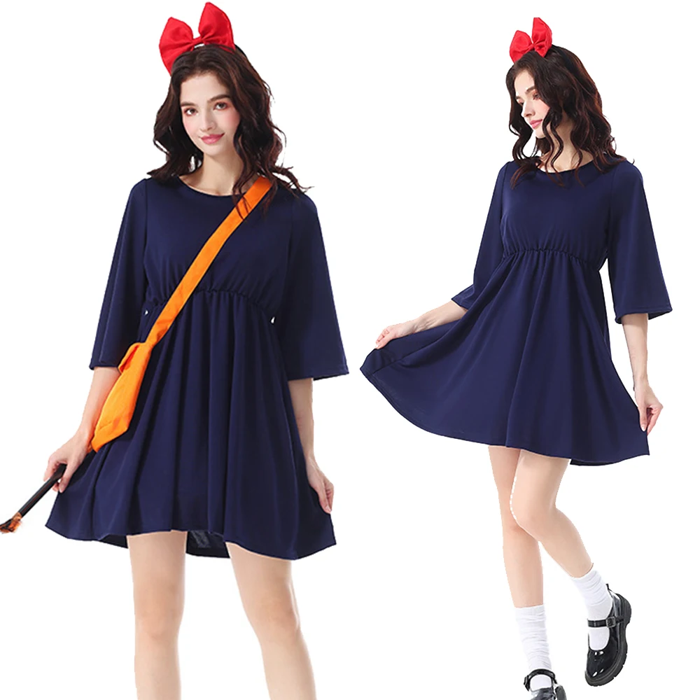 Japanese Anime Cosplay Kiki Costumes Witch Dress